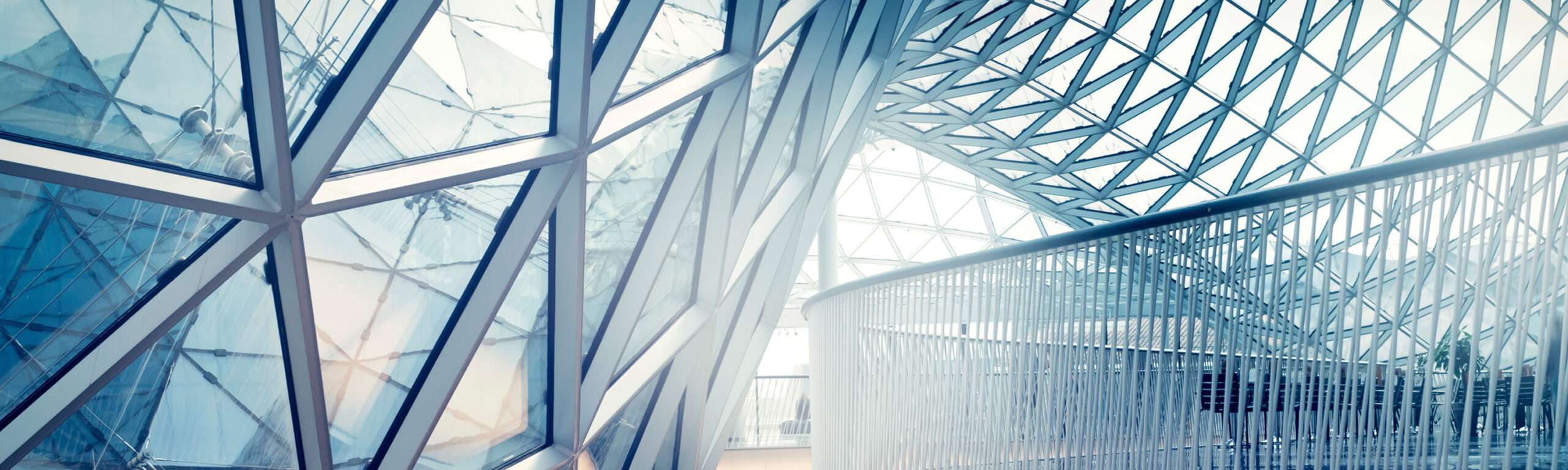 Commercial building with fog